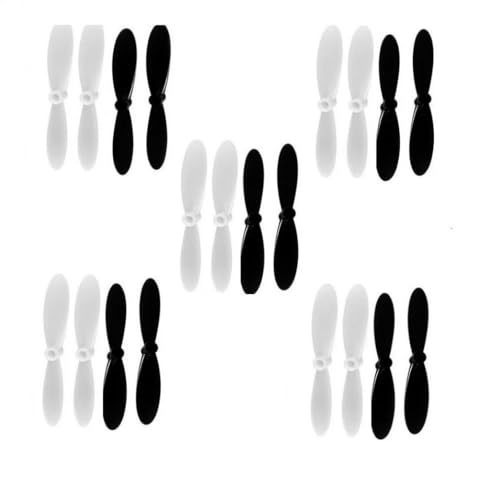 TBXwsofl 20pcs 55 mm Langer Propeller -Set kompatibel mit X4 H107 H107C H107D Quadcopter Drone Teile 10 Paare(2 Pair) von TBXwsofl