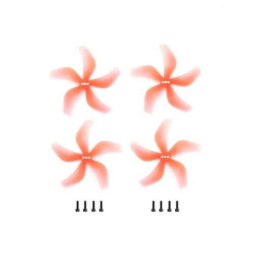 TBXwsofl 2925-5 Propeller 5 Requisiten kompatibel mit FVP Quad 4Pair 8PCS M2 7 Schrauben Befestigen Sie PC 3 Lochersatzteile Kompatibel mit Drohnenzubehör(Orange) von TBXwsofl