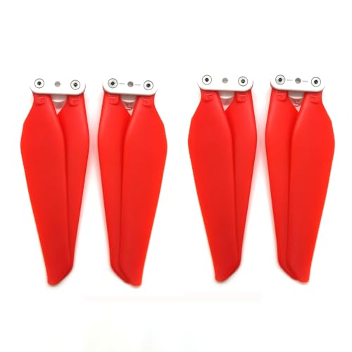 TBXwsofl 2pcs 4pcs Schnellfreisetzungs -Faltungsrequisiten kompatibel mit X8SE X8 SE 2020 Drohnen Ersatzflügel Ersatzteile Zubehör(2 Pairs RED) von TBXwsofl