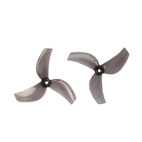 TBXwsofl 3 Propeller 1611 1,5 mm 1 mm Montageloch Schwarzweißorange Kompatibel mit winzige Whoop -Drohnen, die mit Mobula6 und 2 Zoll Drehzahlteilen kompatibel sind(Clear Black 1mm) von TBXwsofl