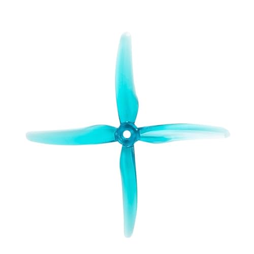 TBXwsofl 4 PCs 51455 5 Zoll 4 Requisiten 2 Paare CW CCW Kompatibel mit bürstenlose Motor, die mit der -Rennsport -Drohne kompatibel ist(TRANSPARENT Blue) von TBXwsofl