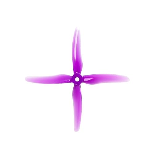 TBXwsofl 4 PCs 51455 5 Zoll 4 Requisiten 2 Paare CW CCW Kompatibel mit bürstenlose Motor, die mit der -Rennsport -Drohne kompatibel ist(TRANSPARENT Purple) von TBXwsofl