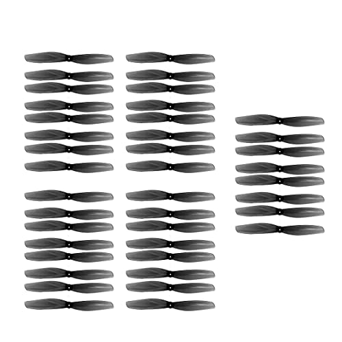 TBXwsofl 40pcs 65mm 2 Paddelpropeller Set mit 1 mm 1mm 1,5 mm Montaglöchern 20pairs kompatibel mit 0805 1105 Motoren Kompatibel mit -Rennsport -Drohnen(20PAIRS Black 1.5MM) von TBXwsofl