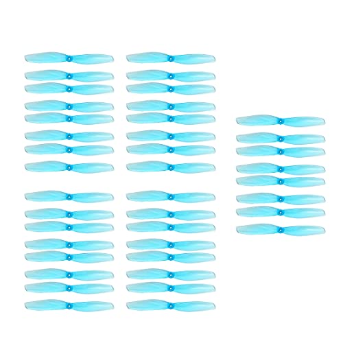 TBXwsofl 40pcs 65mm 2 Paddelpropeller Set mit 1 mm 1mm 1,5 mm Montaglöchern 20pairs kompatibel mit 0805 1105 Motoren Kompatibel mit -Rennsport -Drohnen(20PAIRS Blue 1.5MM) von TBXwsofl