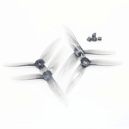 TBXwsofl 4inch 4023 Tri-Propeller 1 5mm CW CCW FPV-Requisiten kompatibel mit 4 Zahnstochern-Rennspuren 3 Teile Kompatibel mit FPV-Drohnenmotoren eingestellt(2pair Grey) von TBXwsofl