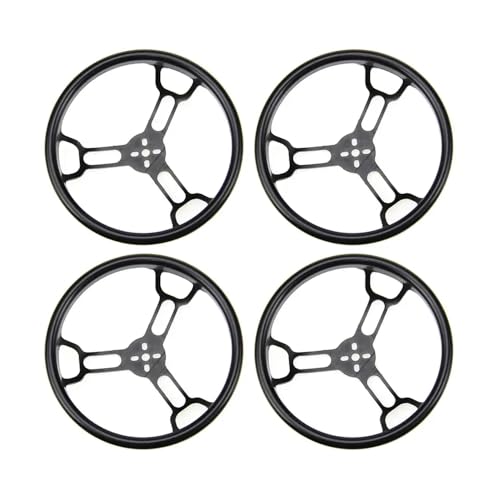 TBXwsofl 4pcs 3 Zoll oder 2,5 Zoll Schwarze Propellerwache kompatibel mit Racing Drone Quadcopter Multirotor -Zubehör(3 inch(4pcs)) von TBXwsofl