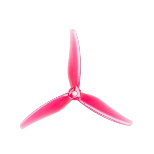 TBXwsofl 5inch 51466 V2 Tri Propeller Requisiten 3 Pack kompatibel mit -Rennspuren 6 Farboptionen Kompatibel mit bürstenlosen Motor(2pairs Pink) von TBXwsofl