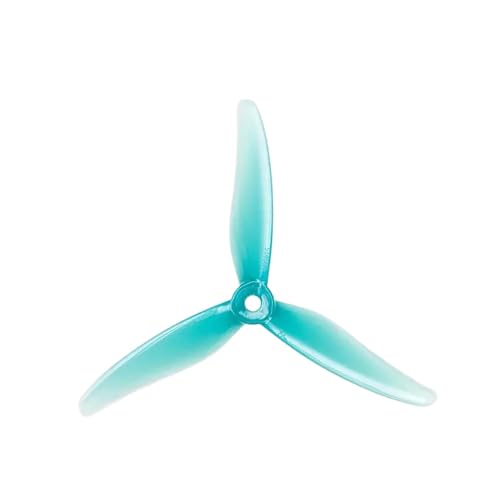 TBXwsofl 5inch 51466 V2 Tri Propeller Requisiten 3 Pack kompatibel mit -Rennspuren 6 Farboptionen Kompatibel mit bürstenlosen Motor(2pairs Wave Blue) von TBXwsofl