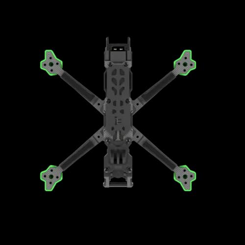 TBXwsofl 5inch Frame Kit Nazgul Evoque F5 V2 kompatibel mit F5D Deadcat und F5X Squashed X Designs mit 6 mm Armen(F5X - Squashed X) von TBXwsofl