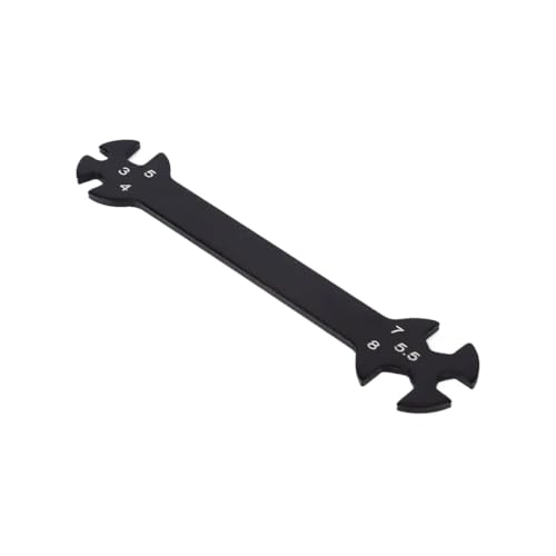 TBXwsofl 6 in 1 RC -Schraubenschlüsselwerkzeug Kompatibel mit Spannschließen mit Muttern 3/4/5/5.5/7/8mm Multifunktionalauto -Teile, die mit RC -Fahrzeugspielzeug kompatibel sind von TBXwsofl