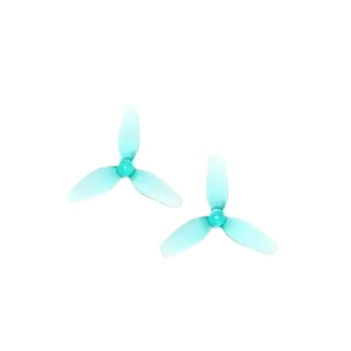 TBXwsofl 6Pairs 1,2 Zoll DREI Propeller Ultralight 1,2x0.9x3 31 mm 1mm Positive Negative Requisiten kompatibel mit RC Drohnen Ersatzteilen Austausch(6pairs Cyan) von TBXwsofl