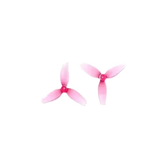 TBXwsofl 6Pairs 1,2 Zoll DREI Propeller Ultralight 1,2x0.9x3 31 mm 1mm Positive Negative Requisiten kompatibel mit RC Drohnen Ersatzteilen Austausch(6pairs pink) von TBXwsofl