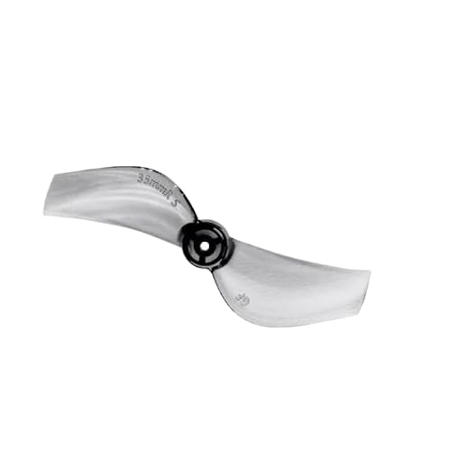 TBXwsofl 8pairs 35mm S-2 Propeller-Set mit 1 mm Loch Kompatibel mit FPV-Drohnen winzige Whoops DIY Builds(Light Grey) von TBXwsofl