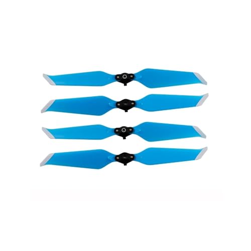 TBXwsofl 8pcs 4pcs Schnellfreisetzungsfaltung niedriger Rausch -Requisiten kompatibel mit 2 Pro 8743 Drohnenersatz Zubehör Rauschreduzierungspropeller(Blue Silver 4PCS) von TBXwsofl