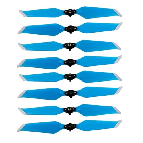 TBXwsofl 8pcs 4pcs Schnellfreisetzungsfaltung niedriger Rausch -Requisiten kompatibel mit 2 Pro 8743 Drohnenersatz Zubehör Rauschreduzierungspropeller(Blue Silver 8PCS) von TBXwsofl