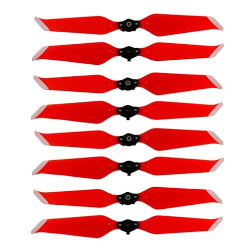 TBXwsofl 8pcs 4pcs Schnellfreisetzungsfaltung niedriger Rausch -Requisiten kompatibel mit 2 Pro 8743 Drohnenersatz Zubehör Rauschreduzierungspropeller(RED Silver 8PCS) von TBXwsofl