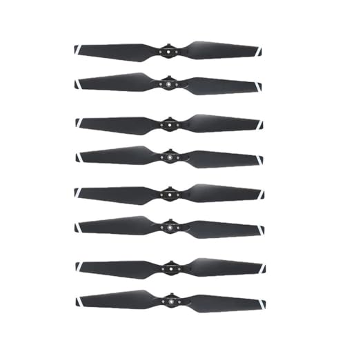 TBXwsofl 8pcs kompatible Schnellförderungspropeller Kompatibel mit 8330 Pro -Drohnen -Ersatzteile Drohnenzubehör(8 PCS Sliver Tip) von TBXwsofl