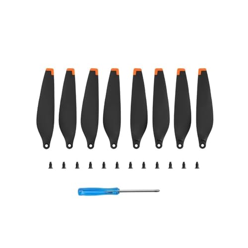 TBXwsofl Kompatible Ersatzflügelventilatoren 6030f Requisiten Kompatibel mit 3 Drohnen -Leichtgewichts -Reparaturpaddelzubehör(Black ORANGE 8PCS) von TBXwsofl