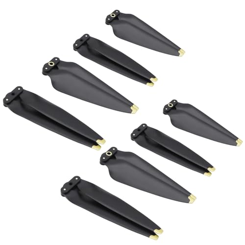 TBXwsofl Kompatible Ersatzprops 8747f Leichtgewichts -Paddel Schnellfreisetzventilatoren Kompatibel mit Air 3 Ersatzteile Zubehör CW CCW(Black Gold 8PCS) von TBXwsofl