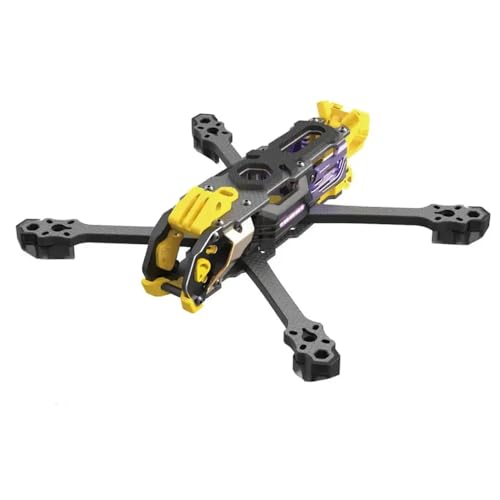 TBXwsofl Mario 5 O4 Frame Kit DC XH -Version Kohlefaserplatte Kompatibel mit Freestyle- und Rennsportdrohnen kompatibel mit RC Quadcopters(Mario 5 DC O4 PRO) von TBXwsofl