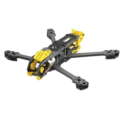 TBXwsofl Mario 5 O4 Frame Kit DC XH -Version Kohlefaserplatte Kompatibel mit Freestyle- und Rennsportdrohnen kompatibel mit RC Quadcopters(Mario 5 DC O4Advancd) von TBXwsofl