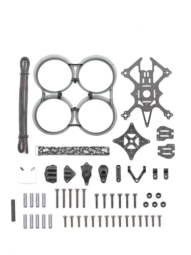 TBXwsofl XI25 Pro 2,5 -Zoll -Rackrahmen 112 -mm -Radstand mit Mehreren Befestigungslöchern, die mit 1105 bis 1606 Motoren kompatibel sind(1PCS Grey) von TBXwsofl