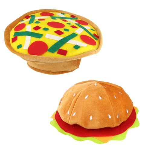 TC Toys Fast-Food-Hüte, Burgerhut und italienischer Pizzahut, Kostümparty-Zubehör TC Toys Fast-Food-Hüte, Burgerhut und italienischer Pizzahut, Kostümparty-Zubehör von TC Toys