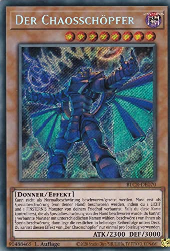 TCG - BLCR-DE070 - Der Chaosschöpfer - Secret Rare - Deutsch - 1. Auflage - Yugioh - Sammlerkartei-Spiel - Trading Card - Kartenspiel - Anime & Manga - 1 Stück von TCG