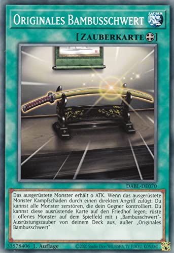 DABL-DE070 - Originales Bambusschwert - Common - Deutsch - 1. Auflage - im Set mit Ultrapro Toploader - Yugioh DABL-DE070 - Originales Bambusschwert - Common - Deutsch - 1. Auflage - im Set mit Ultrapro Toploader - Yugioh von TCG