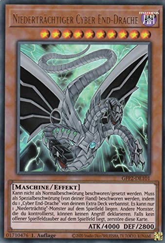 TCG GFP2-DE101 - Niederträchtiger Cyber End-Drache - Ultra Rare - Deutsch - 1. Auflage - im Set mit Ultrapro Toploader - Yugioh von TCG