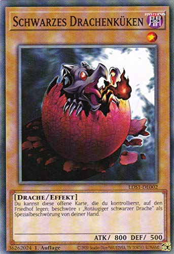 LDS1-DE002 - Schwarzes Drachenküken - Common - Deutsch - 1. Auflage von TCG