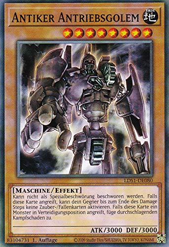 TCG - LDS1-DE080 - Antiker Antriebsgolem - Common - Deutsch - 1. Auflage - Yugioh Trading Card - 1 Stück TCG - LDS1-DE080 - Antiker Antriebsgolem - Common - Deutsch - 1. Auflage - Yugioh Trading Card - 1 Stück von TCG