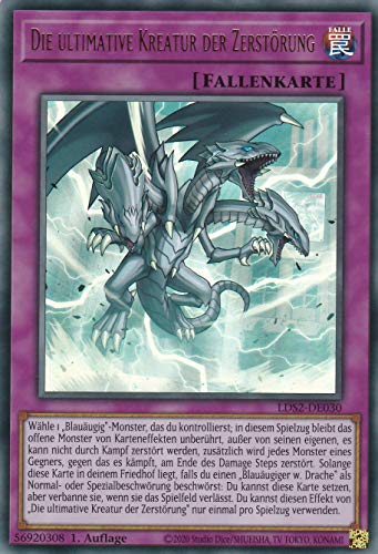 LDS2-DE030 - Die ultimative Kreatur der Zerstörung - Ultra Rare - DE - im Set mit Ultrapro Toploader - Yugioh von TCG