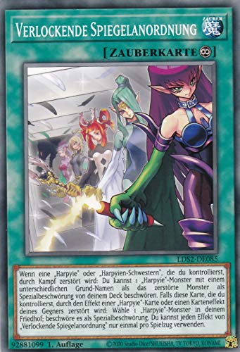 LDS2-DE085 - Verlockende Spiegelanordnung - Common - DE - im Set mit Ultrapro Toploader - Yugioh LDS2-DE085 - Verlockende Spiegelanordnung - Common - DE - im Set mit Ultrapro Toploader - Yugioh von TCG