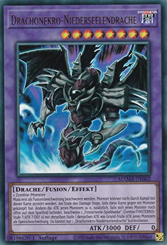 MAMA-DE062 - Drachonekro-Niederseelendrache - Ultra Rare - Deutsch - 1. Auflage - im Set mit Ultrapro Toploader - Yugioh von TCG
