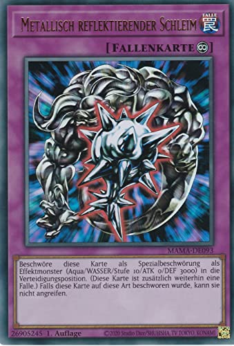 MAMA-DE093 - Metallisch reflektierender Schleim - Ultra Rare - Deutsch - 1. Auflage - im Set mit Ultrapro Toploader - Yugioh MAMA-DE093 - Metallisch reflektierender Schleim - Ultra Rare - Deutsch - 1. Auflage - im Set mit Ultrapro Toploader - Yugioh von TCG