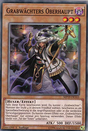 TCG - Grabwächters Oberhaupt - Common - DE - im Set mit Ultrapro Toploader - Yugioh - Sammlerkartei-Spiel - Kartenspiel - Yugioh Card - 1 Stück von TCG