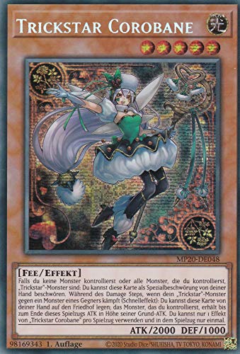 MP20-DE048 - Trickstar Corobane - Prismatic Secret Rare - DE - im Set mit Ultrapro Toploader - Yugioh von TCG