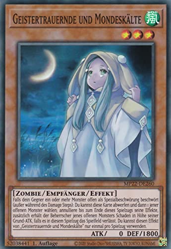 MP22-DE260 - Geistertrauernde und Mondeskälte - Super Rare - Deutsch - 1. Auflage - im Set mit Ultrapro Toploader - Yugioh MP22-DE260 - Geistertrauernde und Mondeskälte - Super Rare - Deutsch - 1. Auflage - im Set mit Ultrapro Toploader - Yugioh von TCG