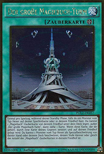 PGL2-DE057 - Der große Magiebuch-Turm - Gold Rare - DE - im Set mit Ultrapro Toploader - Yugioh PGL2-DE057 - Der große Magiebuch-Turm - Gold Rare - DE - im Set mit Ultrapro Toploader - Yugioh von TCG