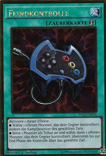 PGL2-DE076 - Feindkontrolle - Gold Rare - DE - im Set mit Ultrapro Toploader - Yugioh von TCG