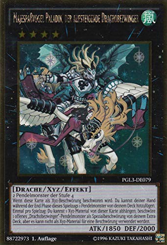 PGL3-DE079 - Majespaßvogel Paladin, der aufsteigende Drachobezwinger - Gold Rare - DE - im Set mit Ultrapro Toploader - Yugioh PGL3-DE079 - Majespaßvogel Paladin, der aufsteigende Drachobezwinger - Gold Rare - DE - im Set mit Ultrapro Toploader - Yugioh von TCG
