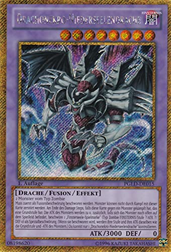 PGLD-DE015 - Drachonekro-Niederseelendrache - Gold Secret Rare - DE - im Set mit Ultrapro Toploader - Yugioh von TCG