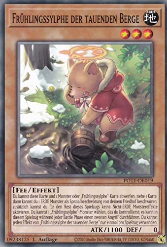 POTE-DE019 - Frühlingssylphe der tauenden Berge - Common - Deutsch - 1. Auflage - im Set mit Ultrapro Toploader - Yugioh von TCG