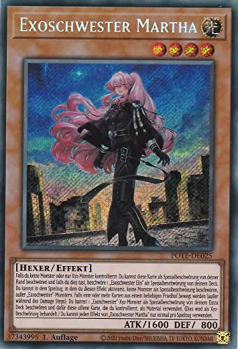 TCG - Exoschwester Martha - Secret Rare - Deutsch - 1. Auflage - im Set mit Ultrapro Toploader - Yugioh TCG - Exoschwester Martha - Secret Rare - Deutsch - 1. Auflage - im Set mit Ultrapro Toploader - Yugioh von TCG