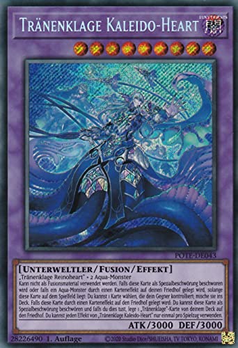 POTE-DE043 - Tränenklage Kaleido-Heart - Secret Rare - Deutsch - 1. Auflage - im Set mit Ultrapro Toploader - Yugioh von TCG