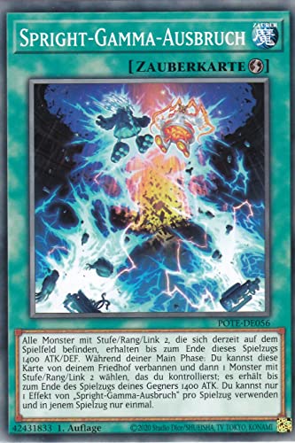 POTE-DE056 - Spright-Gamma-Ausbruch - Common - Deutsch - 1. Auflage - im Set mit Ultrapro Toploader - Yugioh POTE-DE056 - Spright-Gamma-Ausbruch - Common - Deutsch - 1. Auflage - im Set mit Ultrapro Toploader - Yugioh von TCG