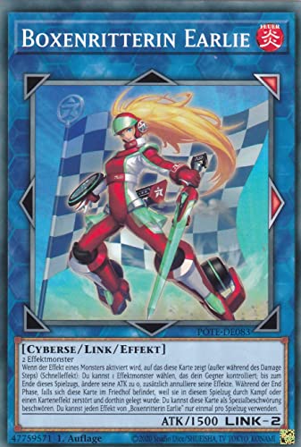 POTE-DE083 - Boxenritterin Earlie - Common - Deutsch - 1. Auflage - im Set mit Ultrapro Toploader - Yugioh POTE-DE083 - Boxenritterin Earlie - Common - Deutsch - 1. Auflage - im Set mit Ultrapro Toploader - Yugioh von TCG