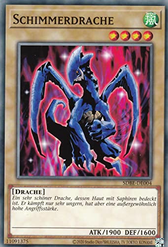 SDBE-DE004 - Schimmerdrache - Common - Deutsch - 2. Auflage - im Set mit Ultrapro Toploader - Yugioh SDBE-DE004 - Schimmerdrache - Common - Deutsch - 2. Auflage - im Set mit Ultrapro Toploader - Yugioh von TCG