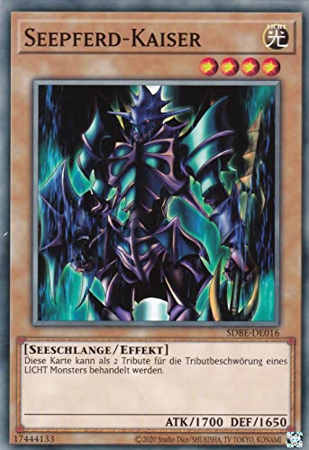 SDBE-DE016 - Seepferd-Kaiser - Common - Deutsch - 2. Auflage - im Set mit Ultrapro Toploader - Yugioh von TCG
